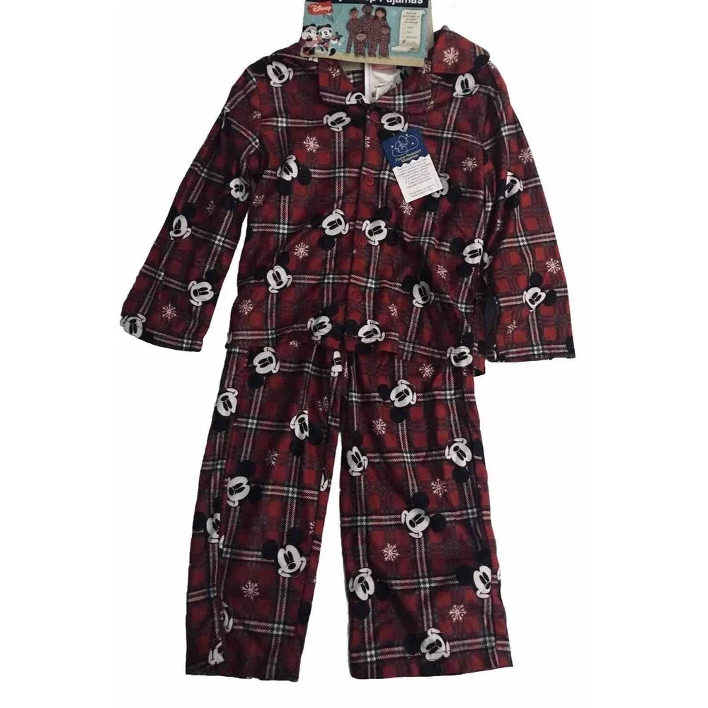 Disney Kid”s-Toddlers  Mickey Mouse Pajamas Multicolor Size 4T